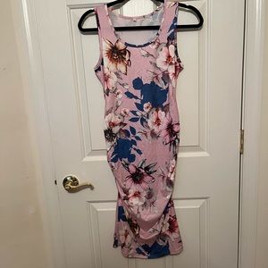 Fitted Floral Maternity Dress